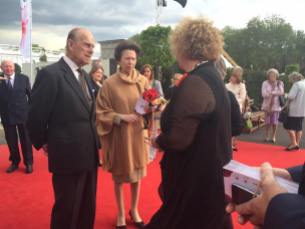 Lynn has a chat to Prince Phillip and Princess Anne